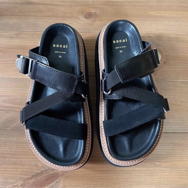 sacai 2023ss Hybrid Belt Sandals 36