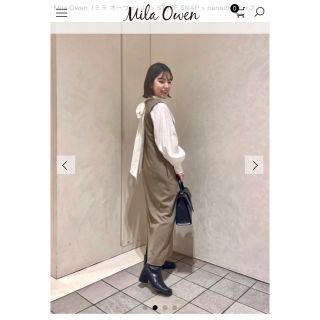 Mila Owen - miia owen 深vネックコクーンワンピース 23ss 今季新作 ...