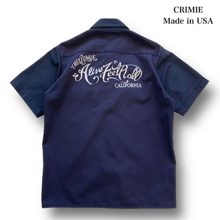 クライミー(CRIMIE)の【CRIMIE】クライミー 半袖ワークシャツ カリフォルニア USA製 古着(シャツ)