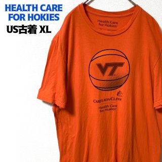 US古着 HealthHokies 半袖Tシャツ カレッジ バージニア ゆるだぼ(Tシャツ/カットソー(半袖/袖なし))