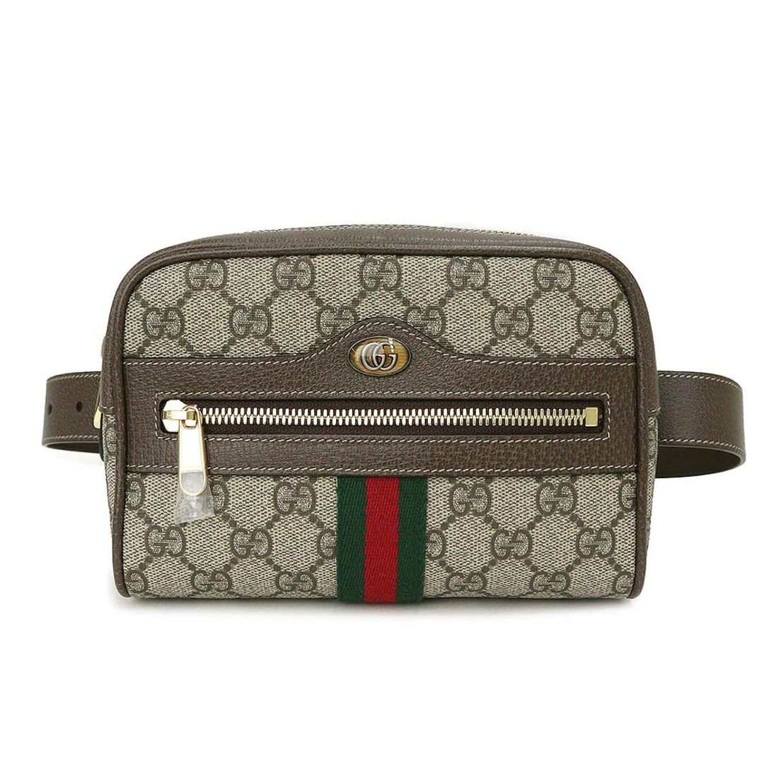 Gucci(グッチ)のグッチ オフィディア スモール ベルトバッグ ウエストポーチ GGスプリームキャンバス レザー ブラウン 茶 517076 GUCCI（新品・未使用品） レディースのバッグ(ボディバッグ/ウエストポーチ)の商品写真