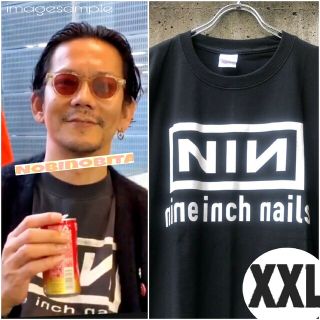 フィアオブゴッド(FEAR OF GOD)のXXL/半袖T/Nine inch nails  NINボックスロゴ ロックT(Tシャツ/カットソー(半袖/袖なし))