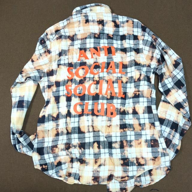 ANTI SOCIAL SOCIAL CLUB(アンチソーシャルソーシャルクラブ)のLサイズ ASSC 18SS PSY White Flannel Shirts メンズのトップス(シャツ)の商品写真