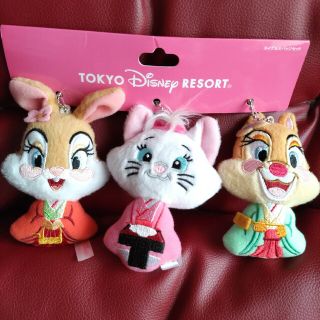 ディズニー(Disney)の☆Disney☆ミス・バニー☆マリー☆クラリス☆ぬいぐるみバッチセット(ぬいぐるみ)