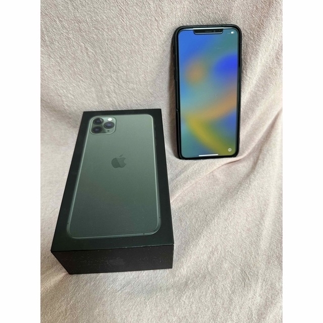 iPhone(アイフォーン)のアップル iPhone11 Pro Max 256GB ミッドナイトグリーン  スマホ/家電/カメラのスマートフォン/携帯電話(スマートフォン本体)の商品写真