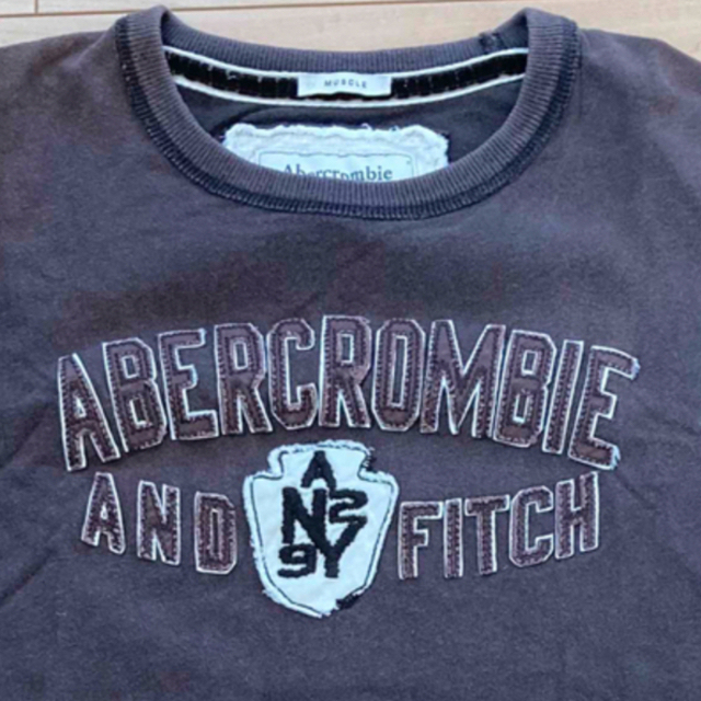 レア　Abercrombi&Fitchi サイズM ブラウン　アバクロ　Tシャツ