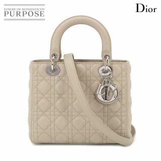 ディオール(Christian Dior) ハンドバッグ(レディース)(シルバー/銀色