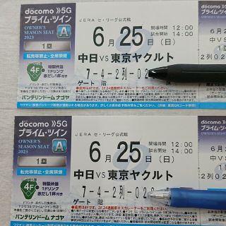 チュウニチドラゴンズ(中日ドラゴンズ)の中日VS東京ヤクルト ﾊﾞﾝﾃﾘﾝﾄﾞｰﾑﾅｺﾞﾔ 6月25日(日)(野球)