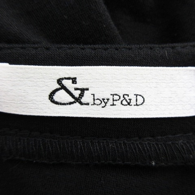 &byP&D(アンドバイピーアンドディー)の& by P&D ワンピース ミニ 長袖 ラウンドネック 薄手 無地 38 黒 レディースのワンピース(ミニワンピース)の商品写真