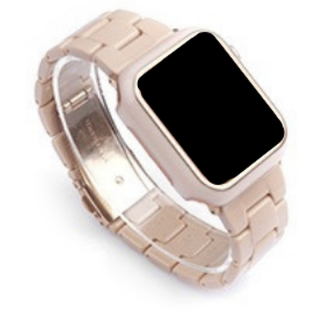 アップルウォッチ(Apple Watch)のApple Watch アップル ウォッチ プラスチック バンド ラバー ピンク(腕時計)