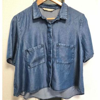 ザラ(ZARA)のZARA デニム風シャツ(シャツ/ブラウス(半袖/袖なし))