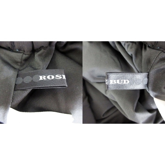 ROSE BUD(ローズバッド)のローズバッド スカート タイト ミモレ丈 ウエストゴム 薄手 無地 F 青 黒 レディースのスカート(ロングスカート)の商品写真