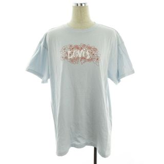 リーバイス(Levi's)のリーバイス Tシャツ カットソー 半袖 クルーネック 薄手 プリント S 青 赤(Tシャツ(半袖/袖なし))