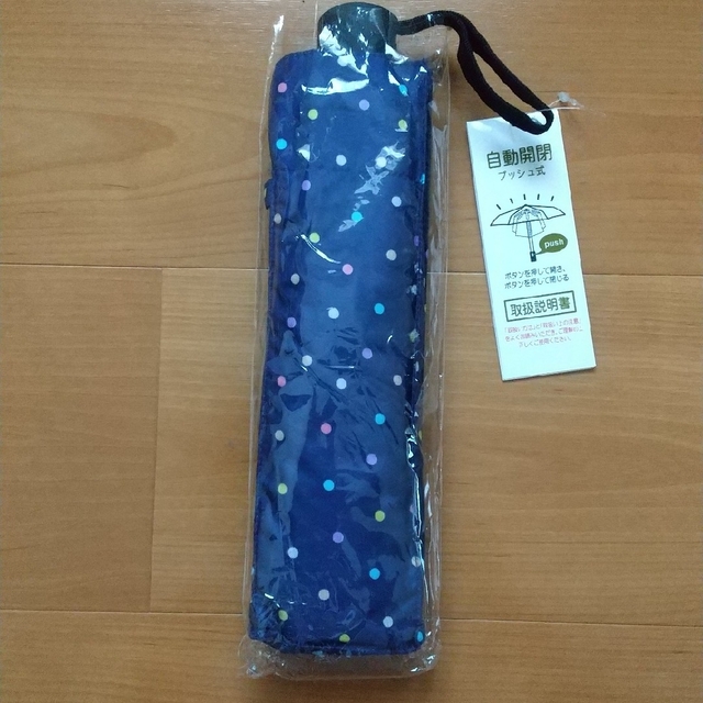 折りたたみ傘 ワンプッシュ レディースのファッション小物(傘)の商品写真