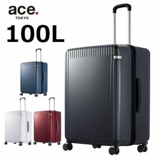 ace. - エース トーキョー スーツケース94L 05053 ブラックカーボンの ...