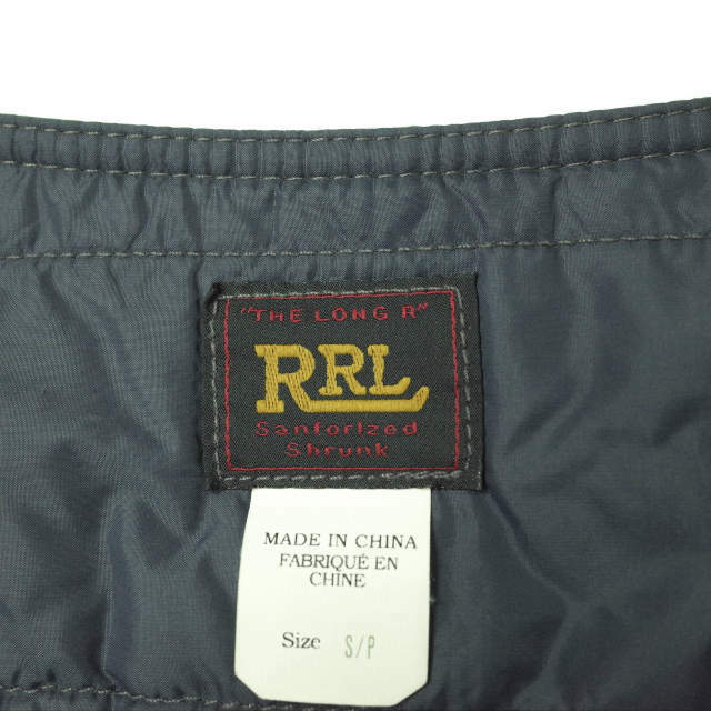 RRL - RRL ダブルアールエル INDIGO COTTON/NYLON V-NECK JACKET