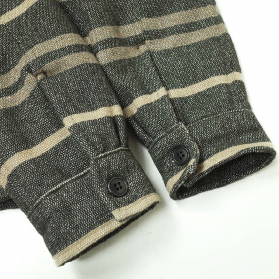 RRL - RRL ダブルアールエル STRIPE BLANKET W/NYLON QUILTING SHIRTS