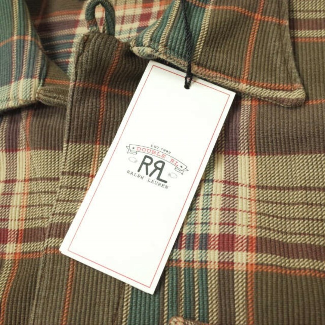 RRL ダブルアールエル COTTON FLANNEL CAMP SHIRTS コットンフランネルキャンプシャツ 782871349001 M BROWN CHECK Double RL 長袖 開襟 トップス【新古品】【RRL】 2