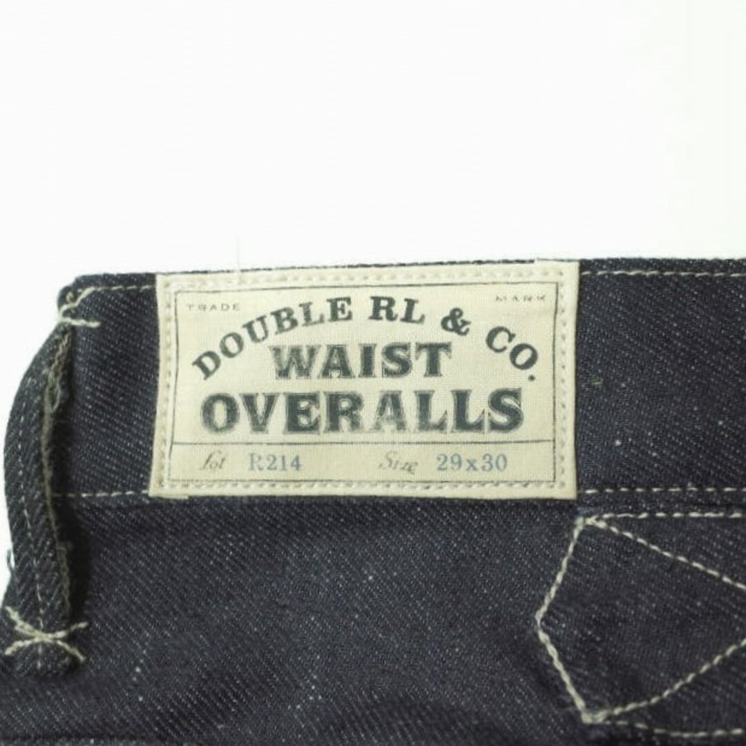 RRL(ダブルアールエル)のRRL ダブルアールエル アメリカ製 LIMITED EDITION 200本限定 WAIST OVERALL R214 Buckle Back Jeans シンチバックペインターデニムパンツ 29 Indigo Double RL ジーンズ ボタンフライ MADE IN USA ボトムス【中古】【RRL】 メンズのパンツ(デニム/ジーンズ)の商品写真