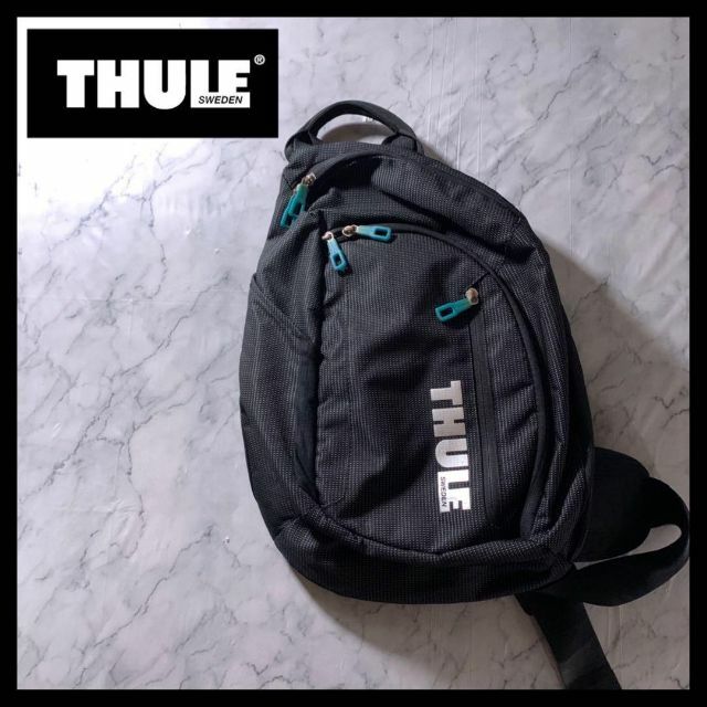 THULE(スーリー)の00s THULE ワンショルダー スリング ボディバッグ 黒 y2k メンズのバッグ(ボディーバッグ)の商品写真