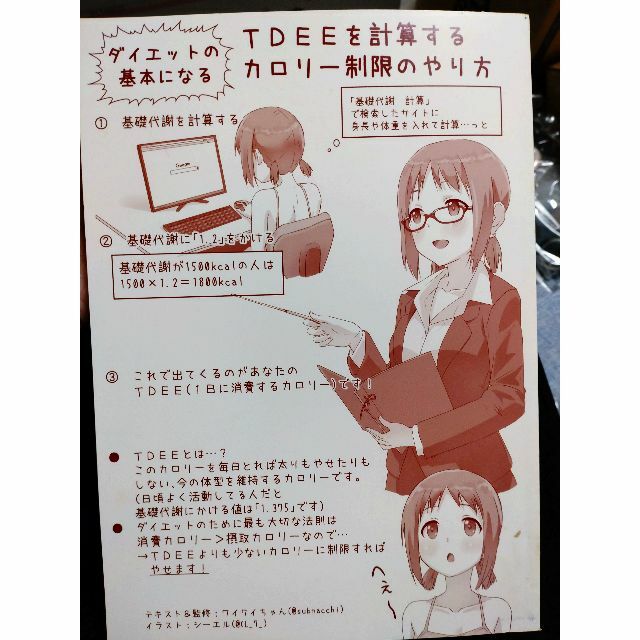 ダイエット＆トレーニング記録ノート TDEEを計算するカロリー制限のやり方 エンタメ/ホビーの本(その他)の商品写真