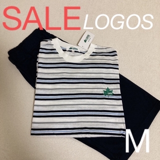 ロゴス(LOGOS)のLOGOS☆メンズパジャマ　半袖半ズボン　M(Tシャツ/カットソー(半袖/袖なし))