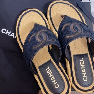 シャネル(CHANEL)のGW最終値下げ！CHANEL ココマークトングサンダル　ポーチセット(サンダル)