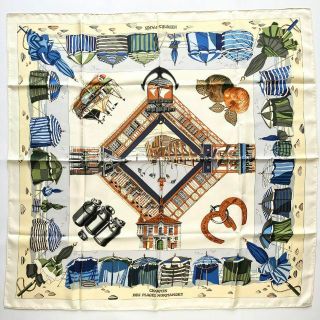 HERMES エルメス カレ90cm ノルマンディー海岸の魅力 スカーフ | www