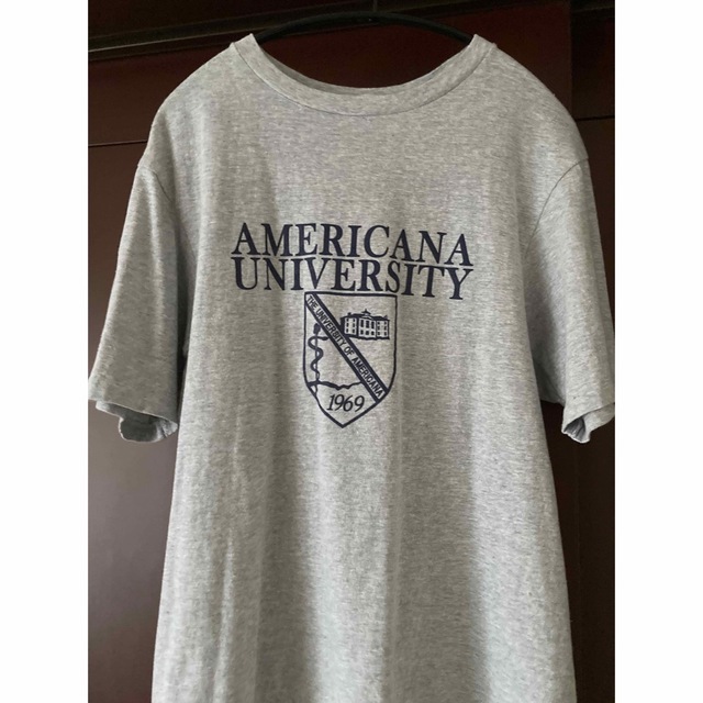 【AMERICANA/アメリカーナ】オーバーサイズ universityTシャツ