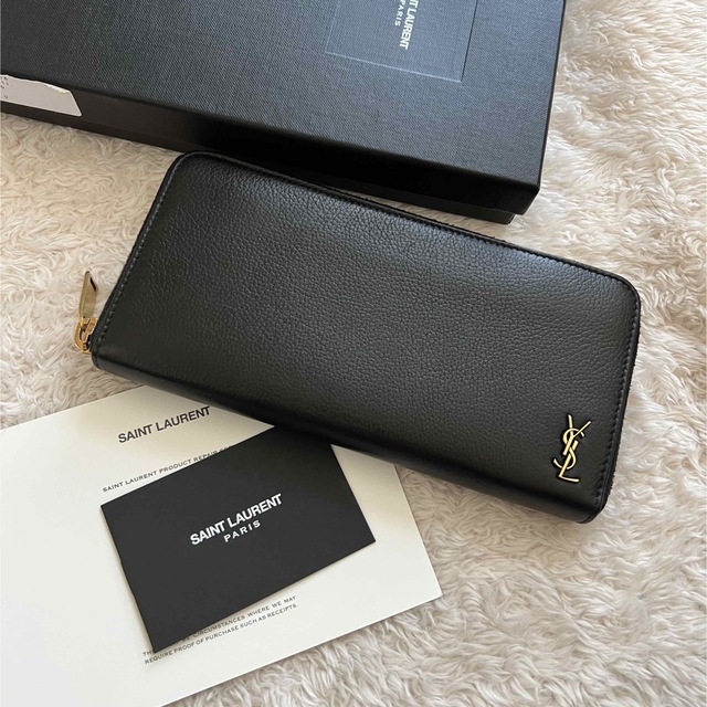 極上美品 saintlaurent イヴサンローラン 長財布 ラウンドファスナー