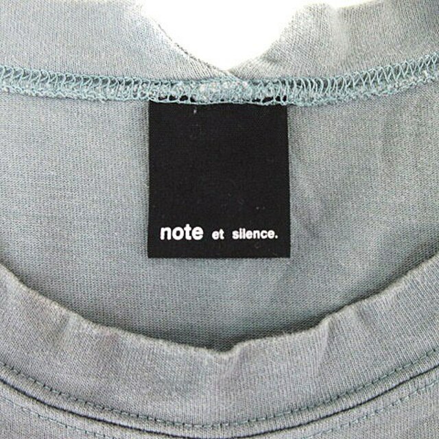 note et silence(ノートエシロンス)のノートエシロンス Tシャツ カットソー 半袖 ラウンドネック 無地 F 緑 レディースのトップス(Tシャツ(半袖/袖なし))の商品写真