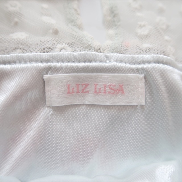 LIZ LISA - リズリサ 花柄 シャーリング トップス 水色 サイズ1 LIZ LISA - リズリサ 花柄 シャーリング トップス 水色 サイズ1