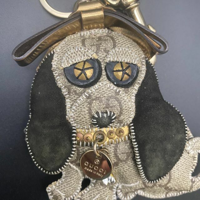 GUCCI グッチ グッチョリ 犬 キーリング チャーム