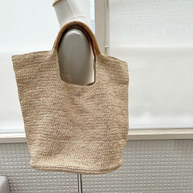 在庫有り お買い得 ヘレンカミンスキー ラフィアカゴバッグ ナチュラル