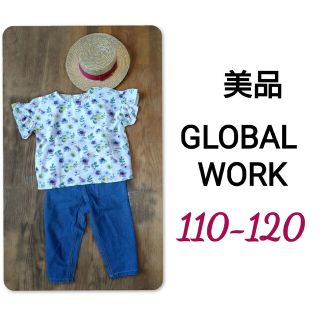 グローバルワーク(GLOBAL WORK)の【 美品 】 GLOBALWORK ソフトタッチリネンブラウス リネン ブラウス(ブラウス)