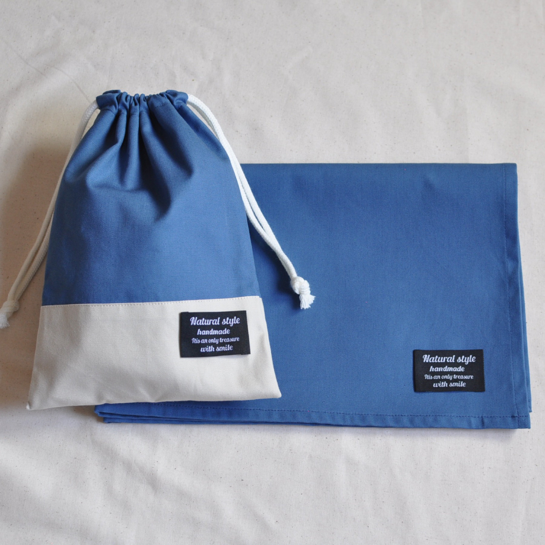 【すーま様専用】ランチョンマット&巾着袋　#4枚 ハンドメイドのキッズ/ベビー(外出用品)の商品写真