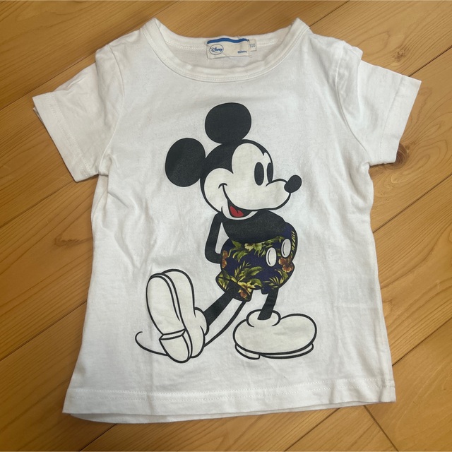 美品☆ミッキーTシャツ　100 キッズ/ベビー/マタニティのキッズ服男の子用(90cm~)(Tシャツ/カットソー)の商品写真