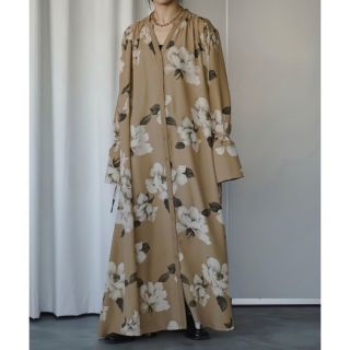 アメリヴィンテージ(Ameri VINTAGE)のezick エジック Wrapping cuffsflower シャツワンピース(ロングワンピース/マキシワンピース)