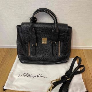 【美品】3.1フィリップリム　2WAY　ハンドバッグ　ショルダー　グレー　シボ革