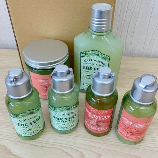 ロクシタン(L'OCCITANE)の【K4241】未使用 ロクシタン グリーンティ ファイブハーブス 6点セット(ボディローション/ミルク)