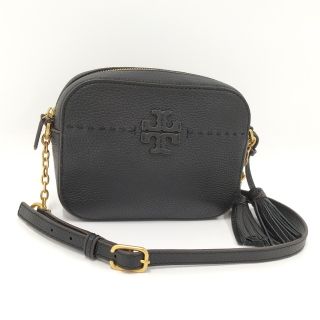 未使用級 TORY BURCH レザー マックグロー バックパック 黒 フリンジ