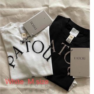 パトゥ(PATOU)のPATOU パトゥ  ジャガードニット　White(Tシャツ(半袖/袖なし))