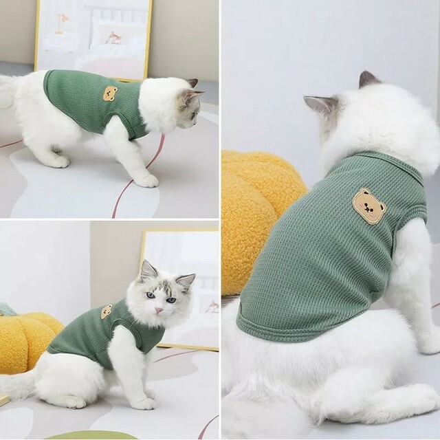 【＊ ペット＊】犬 犬服 dog 猫 猫服 cat グリーン 緑 体温調整 その他のペット用品(犬)の商品写真