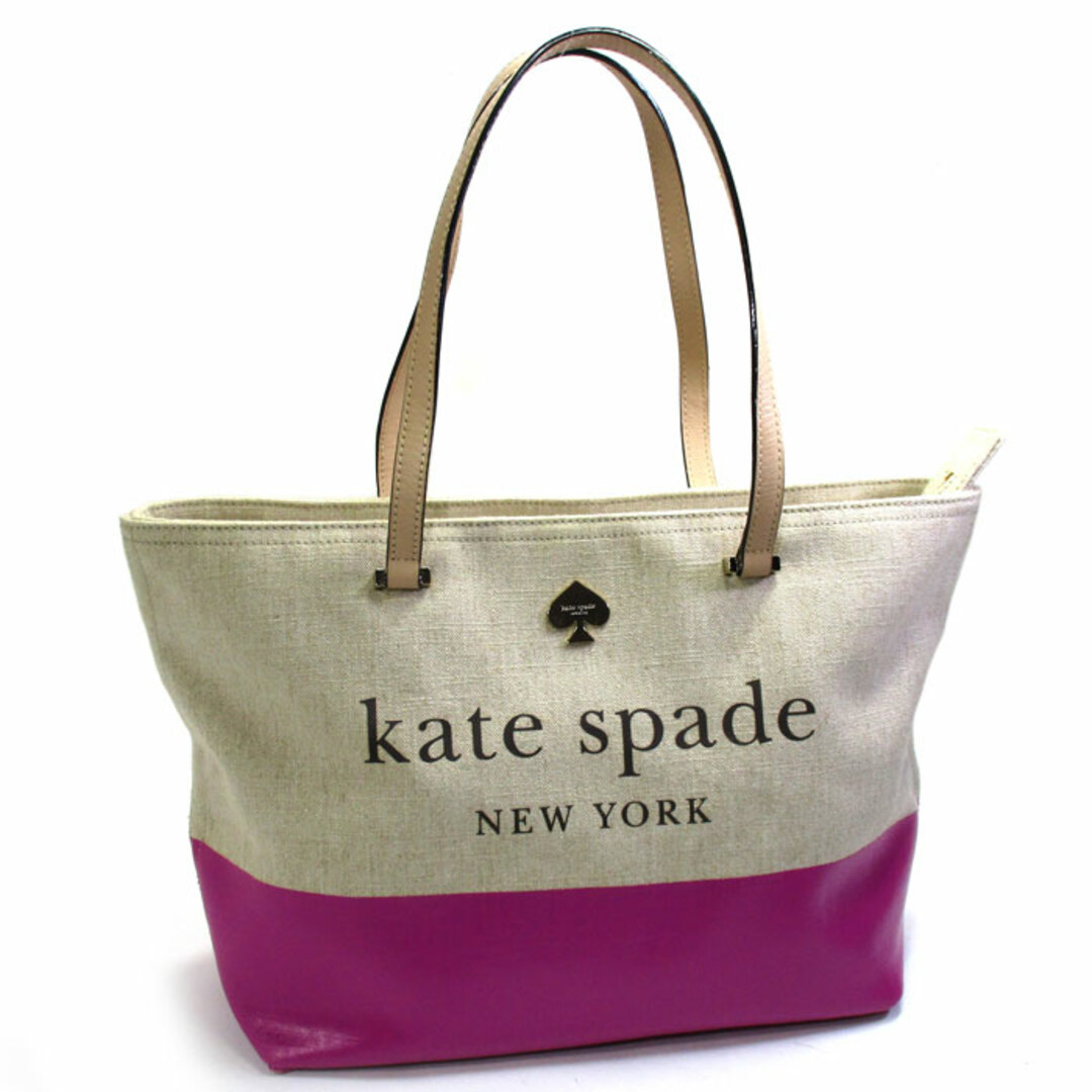 kate spade new york(ケイトスペードニューヨーク)のkate spade トートバッグ ショルダーバッグ リネン キャンバス レディースのバッグ(トートバッグ)の商品写真