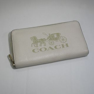 コーチ(COACH)のCOACH ホース アンド キャリッジ エンボスド レザー ロング ジップ(財布)