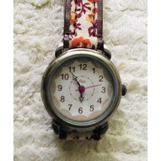 新品　J-アクシス　レディース腕時計　花柄レザーバンド メンズの時計(腕時計(アナログ))の商品写真