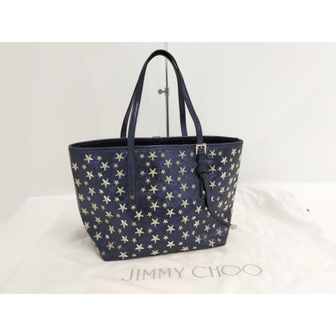 JIMMY CHOO SASHA トートバッグ スタッズ レザーレザーサイズ