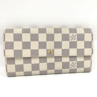 ルイヴィトン(LOUIS VUITTON)のLOUIS VUITTON ポルトフォイユサラ 二つ折り長財布 ダミエ アズール(財布)