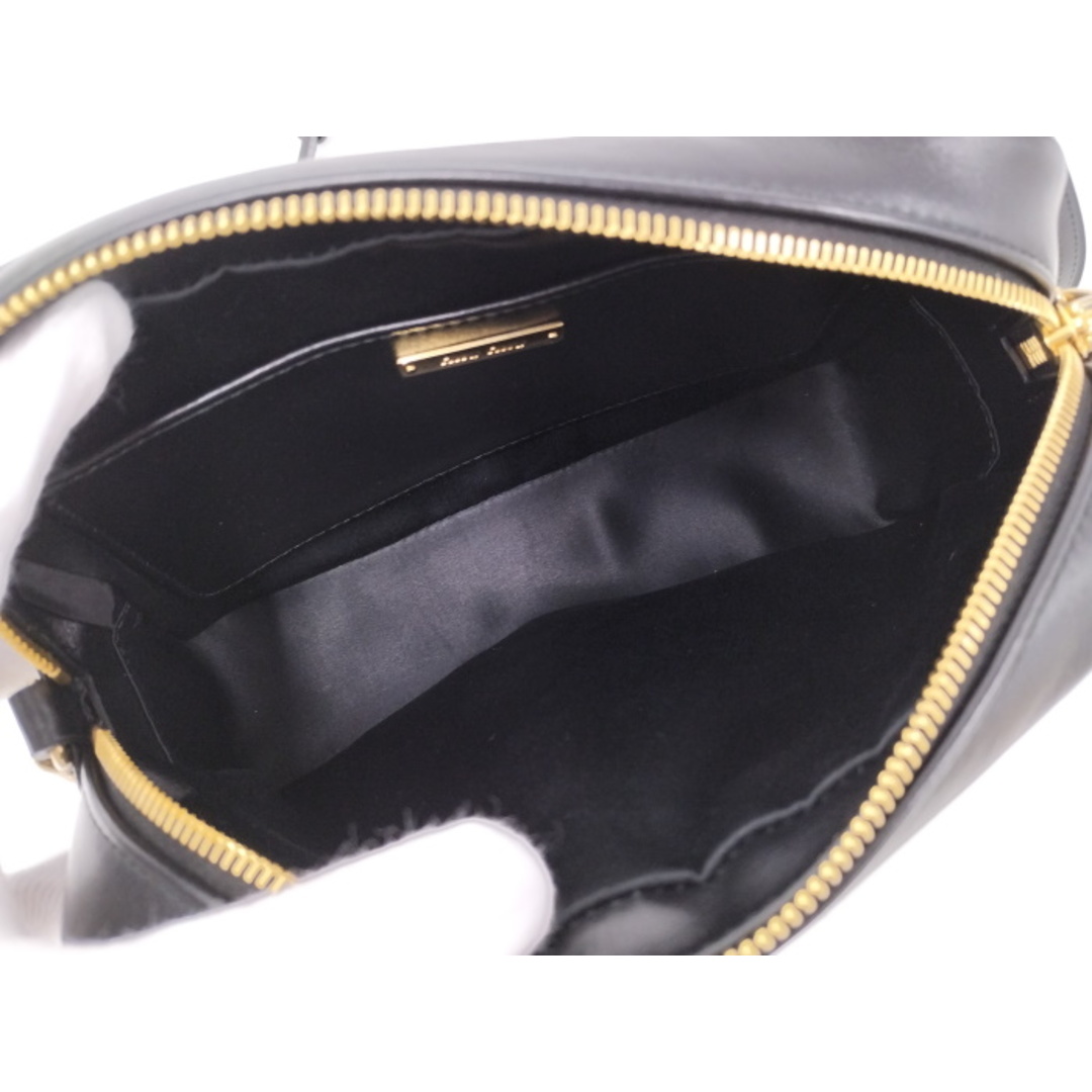 MIUMIU チェーン ショルダーバッグ キルティング レザー ブラック