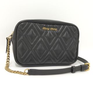 miumiu - MIUMIU チェーン ショルダーバッグ キルティング レザー